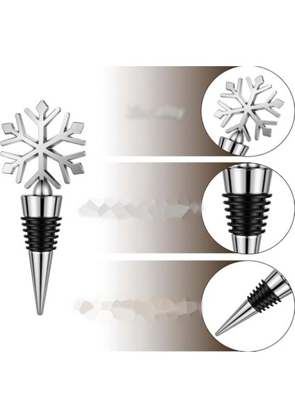 Beyaz Kar Tanesi Yeniden Kullanılabilir Dekoratif Şişe Tıpası 1 Adet fiyatları
