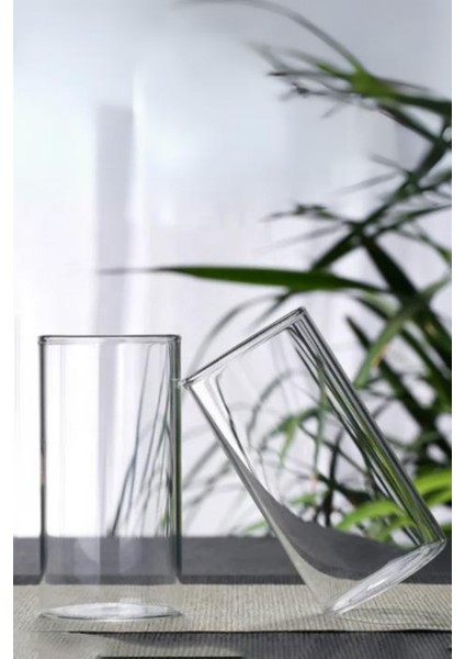 12 Parçalık 450 ml Kokteyl ve Meşrubat Bardağı Seti, Pipetli, Şık ve Kullanışlı