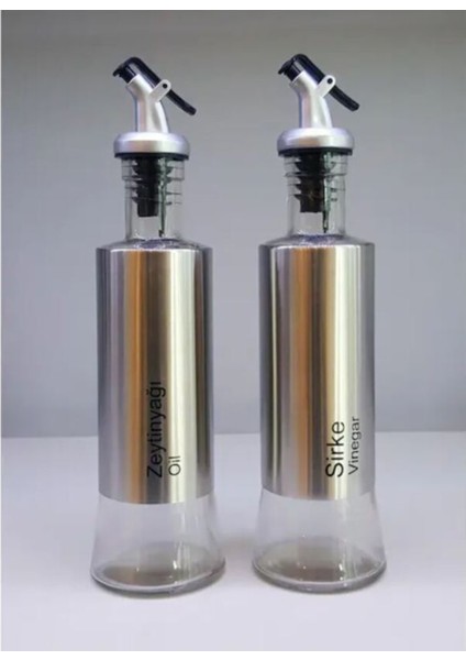 Şık 2'li Metal Standlı Cam Yağlık Sirkelik Seti, Beyaz, Modern ve Kullanışlı Tasarım fiyatları