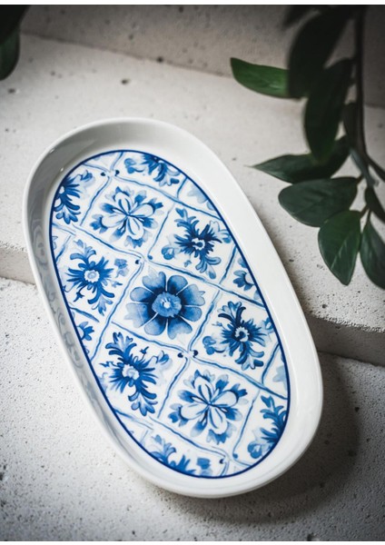 Çok Renkli Oval Servis Takımı, 29 Cm, 2'li Set modelleri