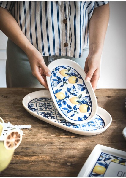 Çok Renkli Oval Servis Takımı, 29 Cm, 2'li Set fırsatları