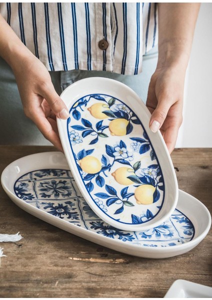 Çok Renkli Oval Servis Takımı, 29 Cm, 2'li Set indirimleri