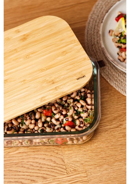 Kahverengi 1520 ml Borosilikat Saklama Kabı, Şık ve Dayanıklı Mutfak Çözümü modelleri