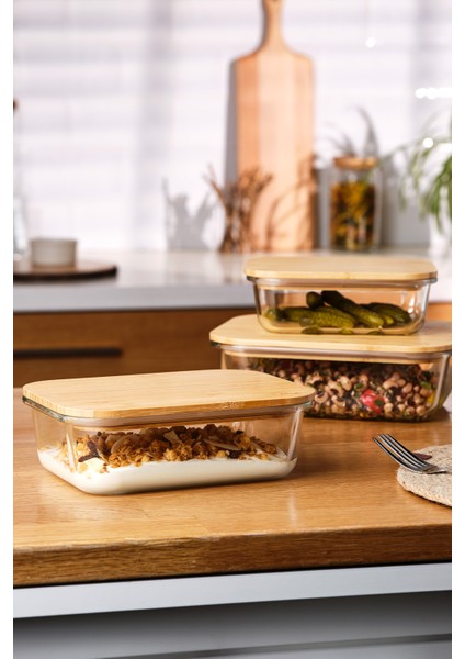 Kahverengi 1520 ml Borosilikat Saklama Kabı, Şık ve Dayanıklı Mutfak Çözümü fırsatları