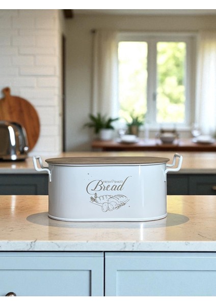 Şık Metal Ekmeklik, Beyaz, Dayanıklı ve Estetik Tasarım modelleri