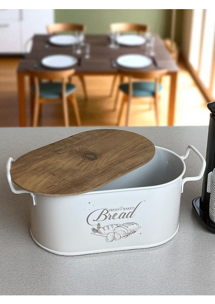 Beyaz Metal Ekmeklik, Şık ve Kullanışlı Mutfak Gereciği fiyatları