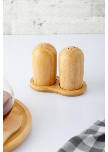 Bambu Sofralık Baharatlık ve Tuzluk Seti, Şık ve Doğal Tasarım fiyatları