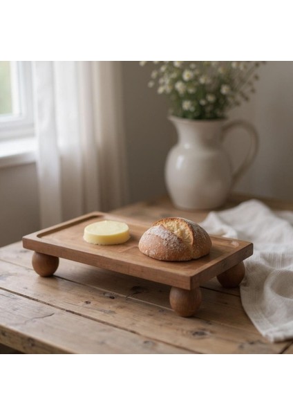 Doğal Ahşap Dikdörtgen Sunum Standı 17X30 Cm, Estetik ve Şık Tasarım fırsatları