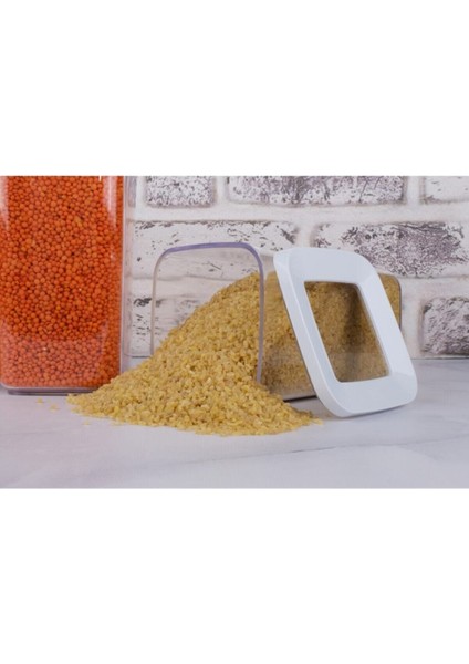 3'lü Kare Saklama Kabı Turuncu, Dayanıklı ve Şık 1200ML Set fiyatları