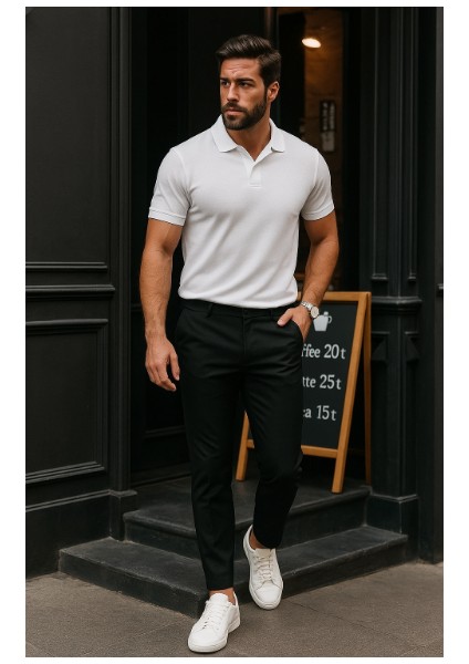 Erkek Düz Kesim Bilek Boy Kumaş Pantolon fiyatları