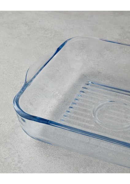 Şeffaf Cam Kare Fırın Kabı, 24X21 Cm, Izgaralı, Dayanıklı, Kullanışlı fiyatları