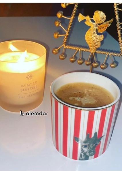 Sarı Giraffe Temalı 230 cc Bardak, Şık ve Dayanıklı Tasarım, 1 Adet