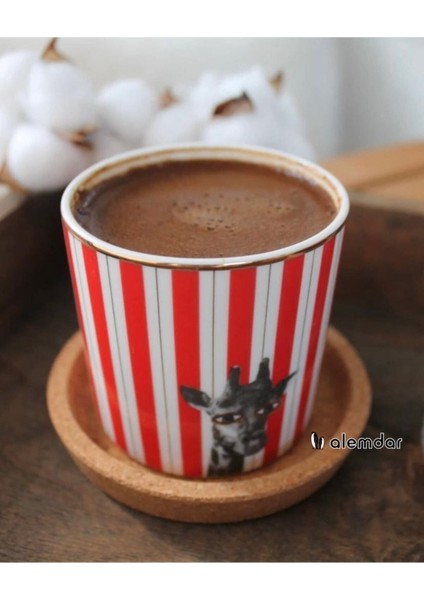 Sarı Giraffe Temalı 230 cc Bardak, Şık ve Dayanıklı Tasarım, 1 Adet modelleri