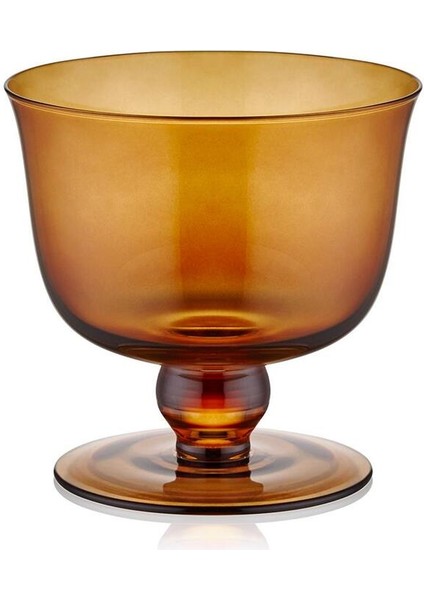 Şık Ayaklı Amber Tatlı Kasesi 11X10 Cm, Zarif ve Kullanışlı Tasarım