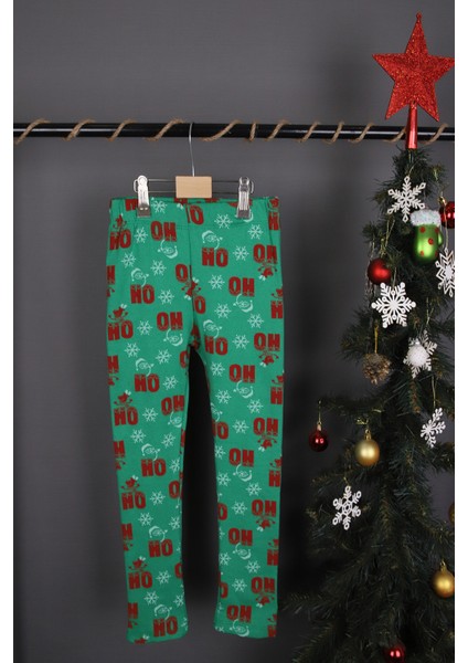 Noel Desenli Kız Tayt modelleri