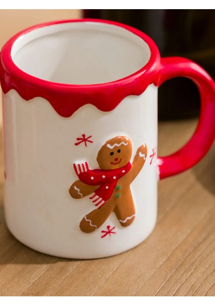 Ekru Yılbaşı Temalı Seramik Kupa, Sıcak ve Şık Tasarım modelleri