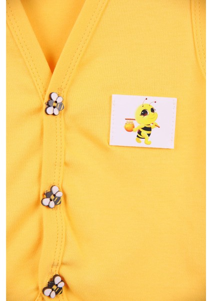 Armalı Bebek Yelek %100 Organik Pamuk Yumuşak Doku Mevsimlik Unisex Yelek