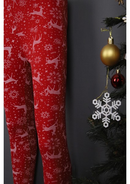 Noel Desenli Kız Tayt fırsatları