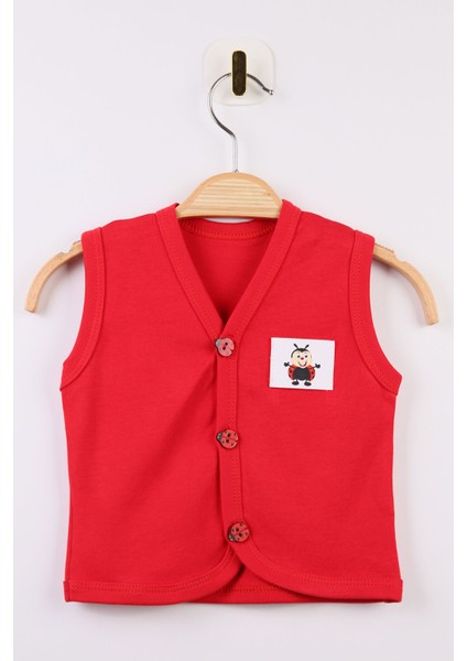 Armalı Bebek Yelek %100 Organik Pamuk Yumuşak Doku Mevsimlik Unisex Yelek