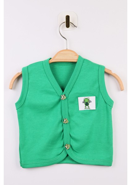 Armalı Bebek Yelek %100 Organik Pamuk Yumuşak Doku Mevsimlik Unisex Yelek