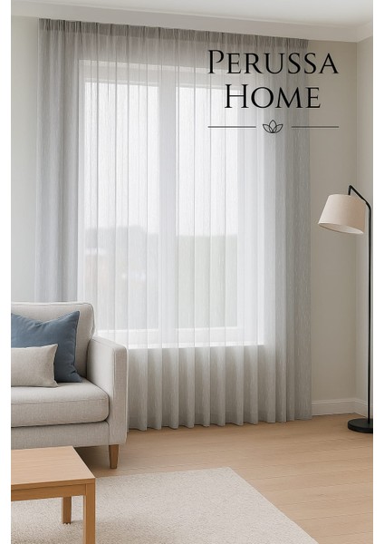 Şantuk Tül Perde Modern 1 E 2,5 Pileli Yıkaması Kolay Salon Oturma Odası Için