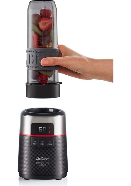 Şık Siyah Kişisel Smoothie Blender 500W 570ML ve 400ML Şişe Seti fırsatları