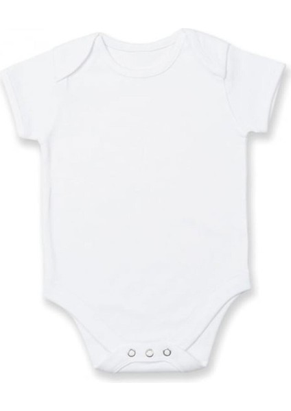 Sema Baby Prematüre Yarım Kol penye Çıtçıtlı Badi - Beyaz