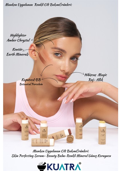 Amber Crystal – Doğal Bakır Işıltı Highlighter Stick | Nemlendirici & Antioksidan | Plastiksiz Ambalaj fırsatları