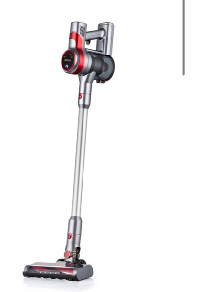 Dikey Şarjlı Hafif ve Kullanışlı Elektrikli Süpürge, Gri Renkli Modeli