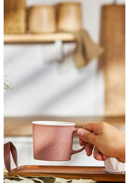 Kırmızı Mercan Renkli Seramik Kupa 350 Ml, Şık ve Dayanıklı Tasarım fiyatları