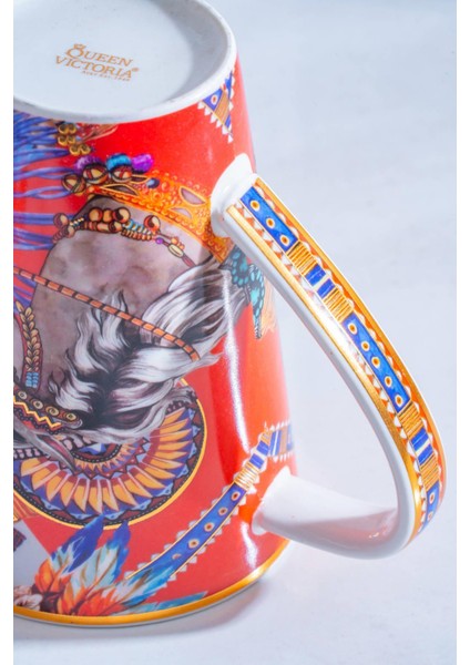 Renkli Porselen Kupa - 380 Ml, Şık ve Dayanıklı, Sıcak ve Soğuk Içecekler Için modelleri