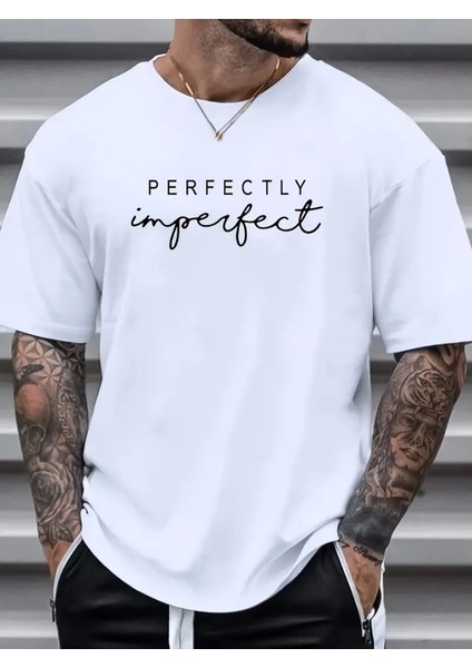 Erkekler Için Perfectly Günlük Tişört - Beyaz