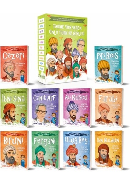 Tarihe Yön Veren Ünlü Türk Bilginleri Serisi (Kutulu 10 Kitap Takım)