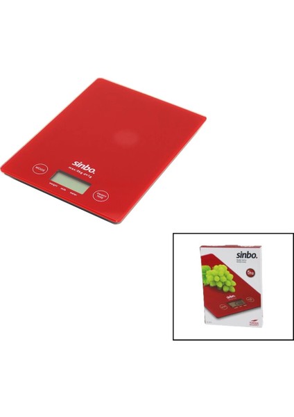 LCD Ekranlı Mutfak Tartısı, 5kg/1gr Ölçüm, Pil Dahil, Çok Fonksiyonlu