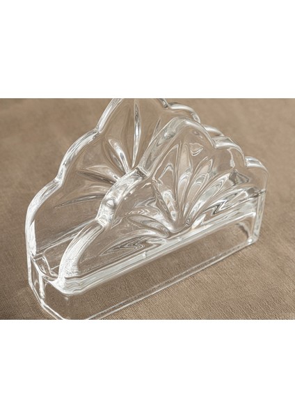 Şeffaf Cam Peçetelik 13X9 Cm, Şık ve Kullanışlı Ev ve Ofis Dekoru. modelleri