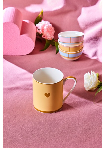 Sarı 355 ml Seramik Kupa, Şık ve Kullanışlı Içecek Kabı modelleri