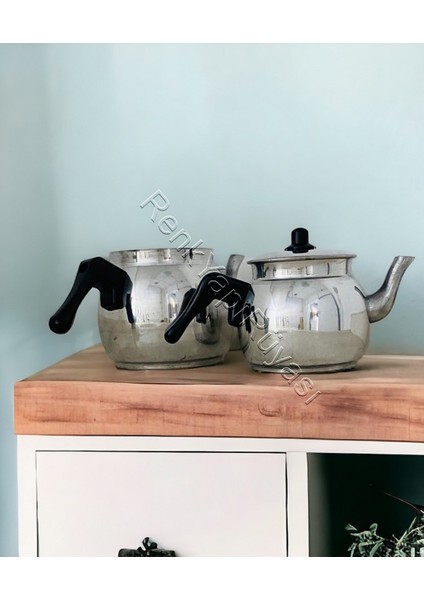 Gri Alüminyum Çaydanlık ve Demlik Seti, Şık ve Dayanıklı Tasarım fiyatları