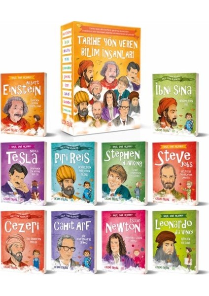 Tarihe Yön Veren Bilim Insanları Serisi (Kutulu 10 Kitap Takım)