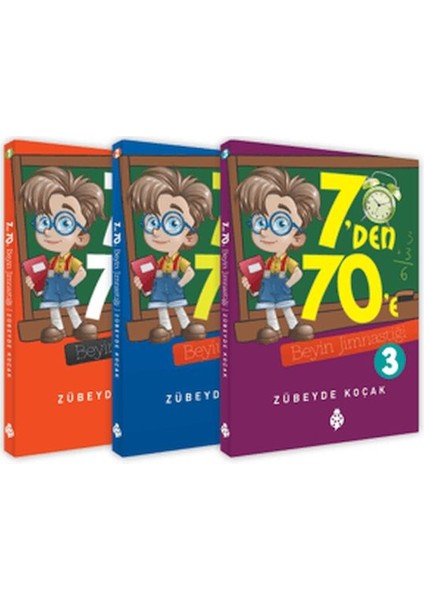 7'den 70'e Beyin Jimnastiği Seti (3 Kitap)