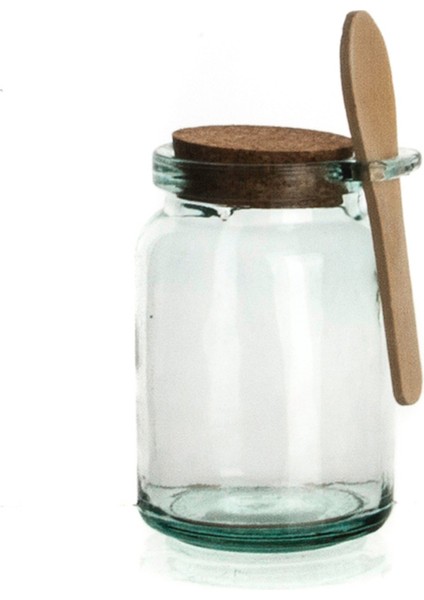 Beyaz 200 cc Kaşıklı Kavanoz, Şık ve Pratik Saklama Çözümü