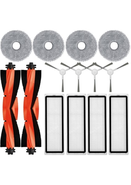 Xiaomi Mijia Robot Süpürge Mop 3s B108CN B113CN Yedek Parça Aksesuarları Ana Yan Fırça Hepa Filtresi (Yurt Dışından)