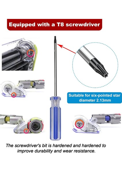 Dyson V10 V11 Için 1 Adet T8 Tornavida ve Elektrikli Süpürge Anahtar Düğmesi ile Güç Tetiği Yedek Anahtar Düğmesi (Yurt Dışından) fırsatları