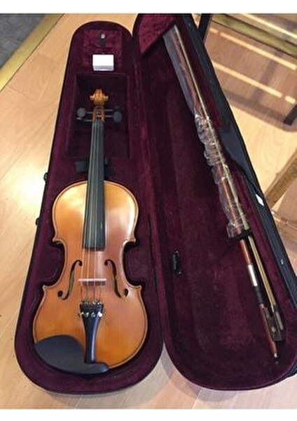 VL-904 4/4 Keman Ebonize Klavye ve Gül Ağacı Yay ile Yedek Tel ve Aksesuarlar Dahil fırsatları