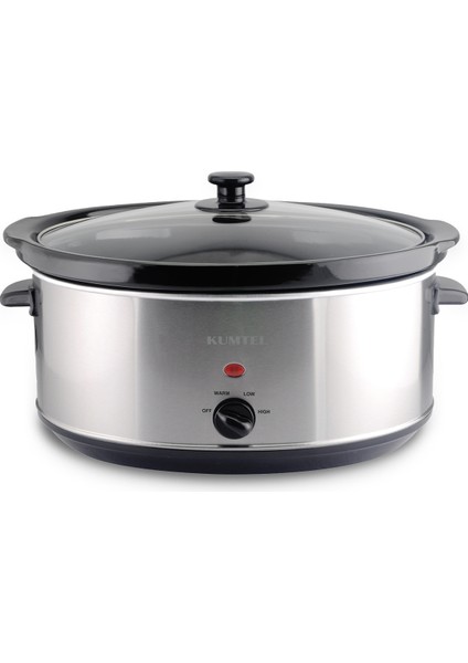 320W Elektrikli Güveç Siyah Hsc-02, Dayanıklı ve Şık Tasarım.