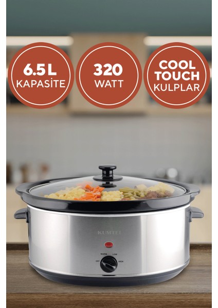 320W Elektrikli Güveç Siyah Hsc-02, Dayanıklı ve Şık Tasarım. fiyatları