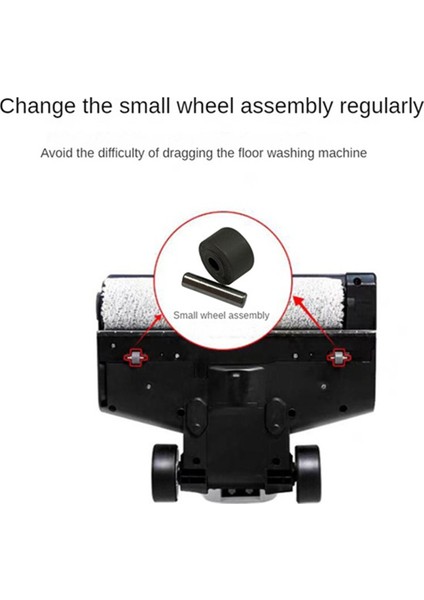 4pcs Yedek Vakum Tekerlekleri Xiaomi Dreame H12/H13/H20/M13S Zemin Yatak Makinesi Motorlu Motorlu Kafalar Küçük Şaft (Yurt Dışından) fırsatları