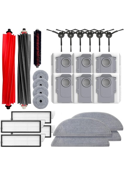 Roborock Için Yedek Parçalar S8 Maxv Ultra /s8 Max Ultra Vakum Süpürücü Ana Yan Fırça Hepa Filtre Mop Bez Tuz Çantası (Yurt Dışından)