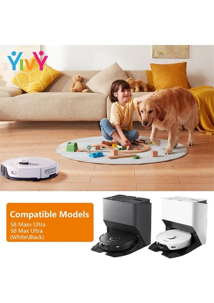 Roborock Için Yedek Parçalar S8 Maxv Ultra /s8 Max Ultra Vakum Süpürücü Ana Yan Fırça Hepa Filtre Mop Bez Tuz Çantası (Yurt Dışından) modelleri