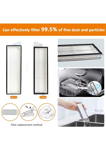 Roborock Için Yedek Parçalar S8 Maxv Ultra /s8 Max Ultra Vakum Süpürücü Ana Yan Fırça Hepa Filtre Mop Bez Tuz Çantası (Yurt Dışından) indirimleri