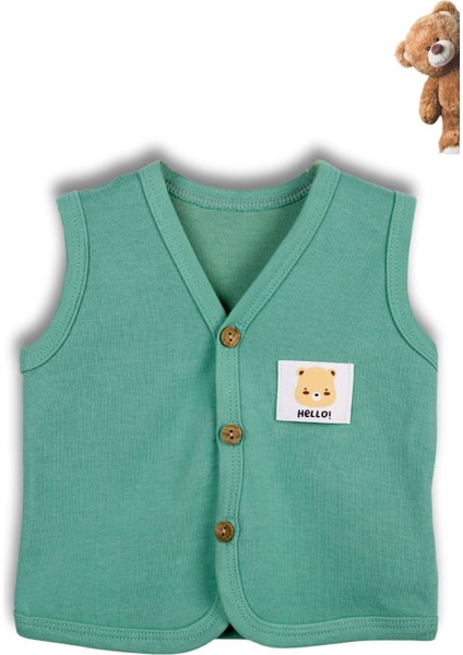 Bebek Yelek 3'lü Set %100 Organik Pamuk Yumuşak Doku Mevsimlik Unisex Yelek fırsatları